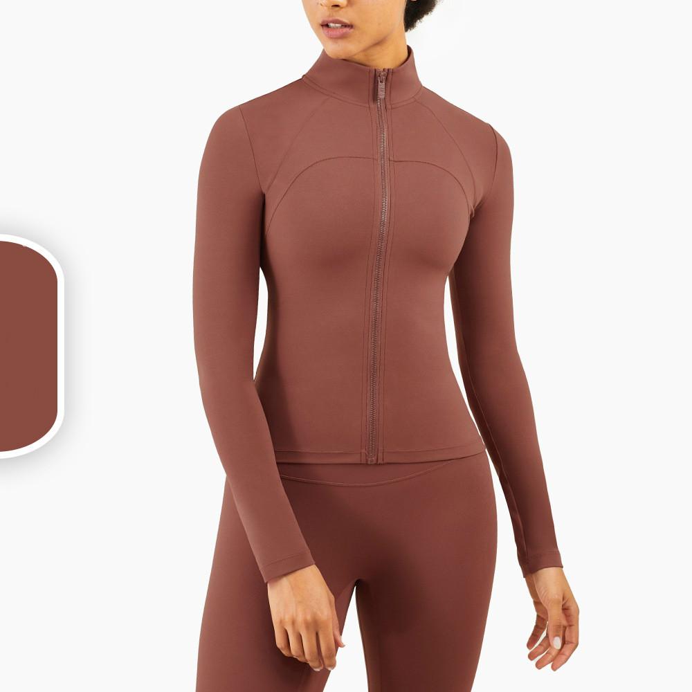 Casual Pure Colour Trendy Yoga Jacket