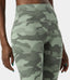 High Waisted Camo Waistband Pocket Leggings
