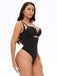 Woman Thong One Piece Buttoned Zip Body Shaper