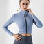 Casual Trendy Pure Colour Yoga Jacket