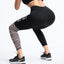 Leopard Stitching Shows Hip High Waist Yoga Pants