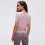 Solid color leisure short sleeve