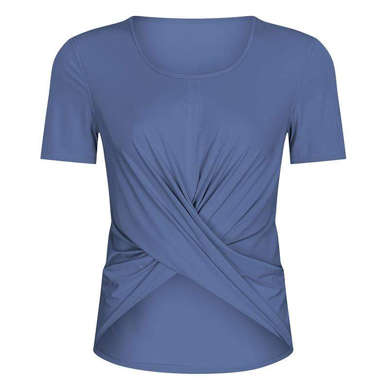 Solid color leisure short sleeve