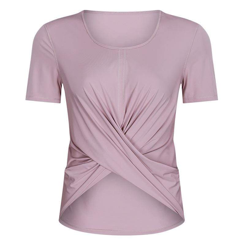 Solid color leisure short sleeve