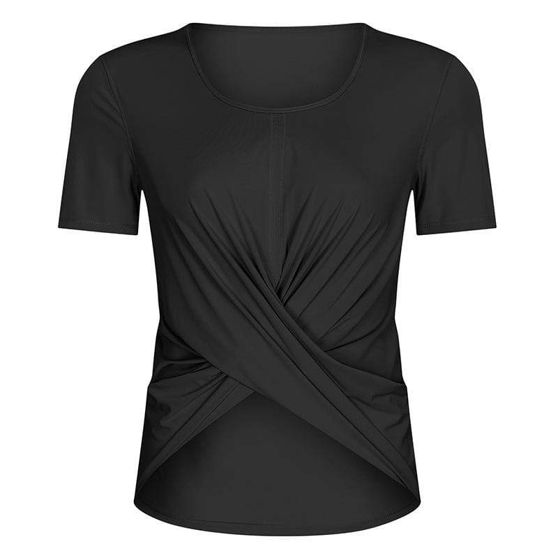 Solid color leisure short sleeve