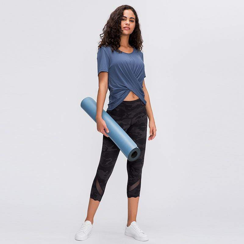 Solid color leisure short sleeve