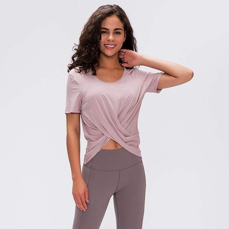 Solid color leisure short sleeve