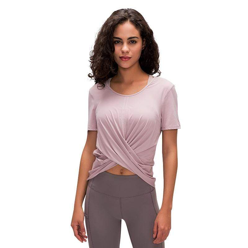 Solid color leisure short sleeve