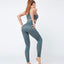 Elastic Gathering Sports Bra Fitness Suit