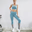 Cross Back Bra Quick Dry Suit Hip Lift Leggings Set