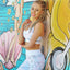 Fashion Camouflage Print Yoga Sports Suit