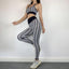 Color Matching Jacquard Quick Drying Yoga Suit
