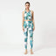Printed Sleeveless Back Sport Suit