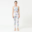 Printed Sleeveless Back Sport Suit