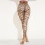Leopard Print Cross Leggings