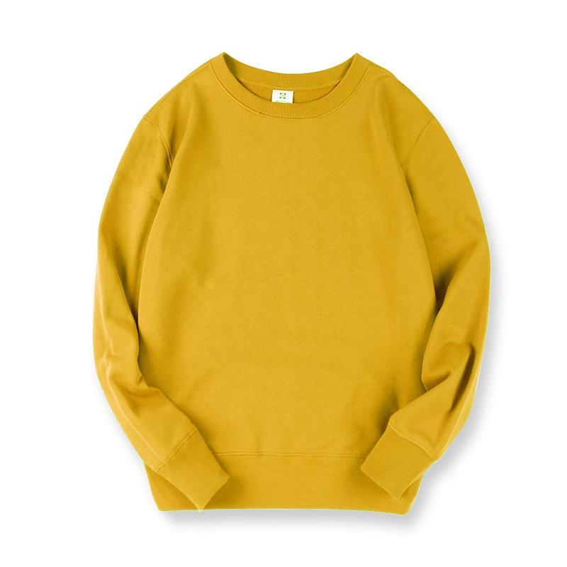 Round Neck Solid Color Sweatshirt
