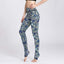 European American Leopard Print Step Foot Yoga Pants