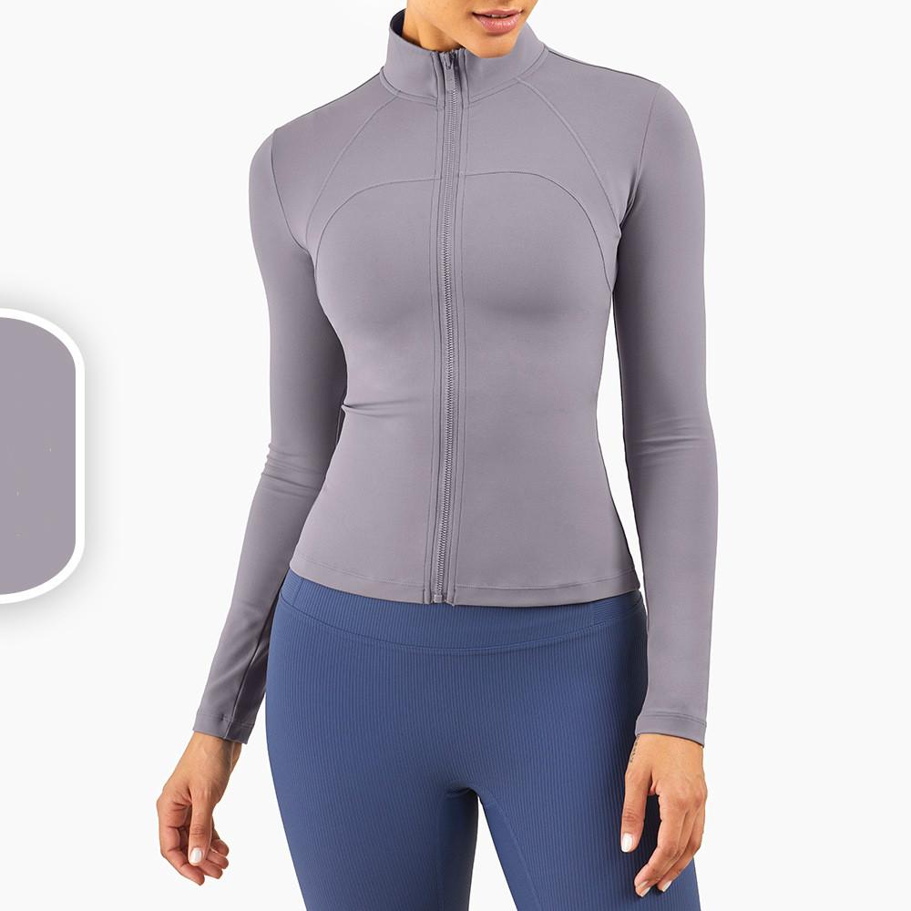Casual Pure Colour Trendy Yoga Jacket