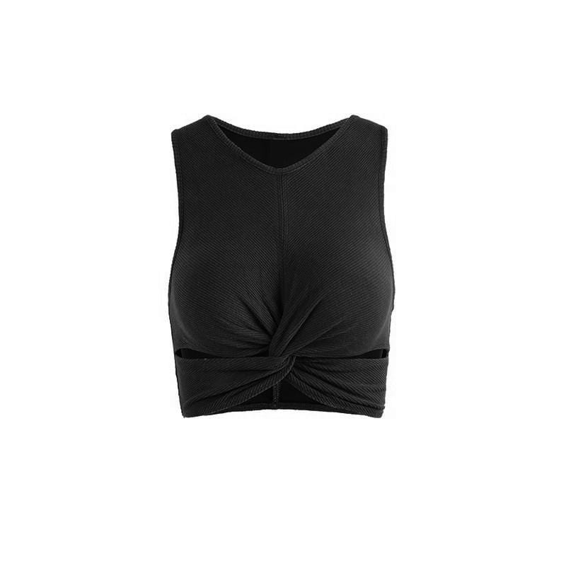 Knotted Rib Running Yoga Bra