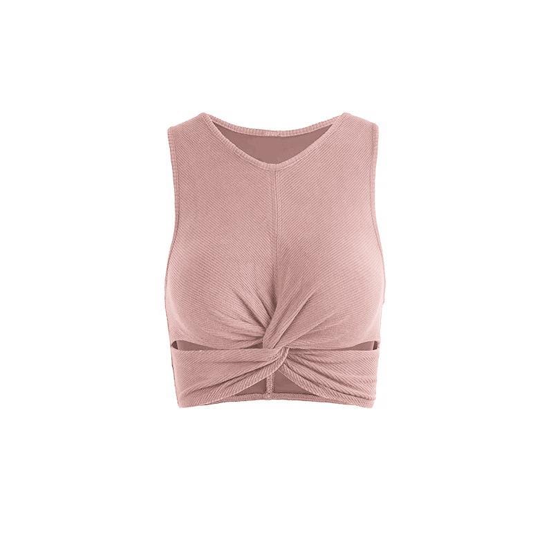 Knotted Rib Running Yoga Bra