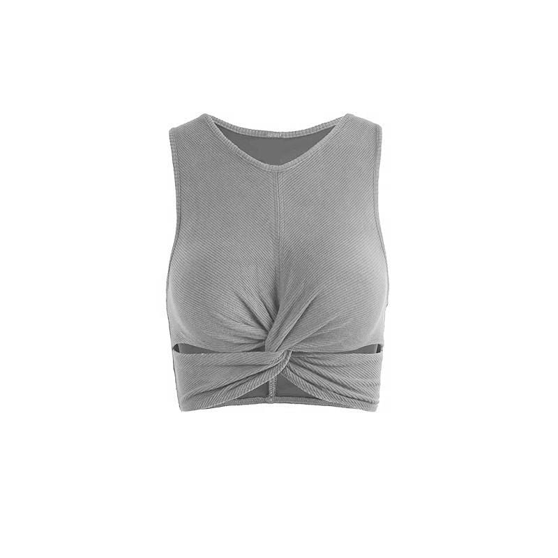 Knotted Rib Running Yoga Bra