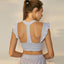 Traceless Ruffle Sports Bra