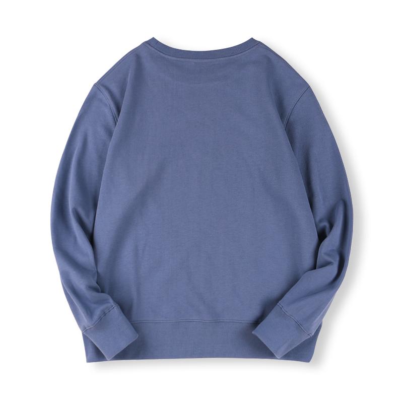 Round Neck Solid Color Sweatshirt