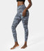 High Waisted Camo Waistband Pocket Leggings