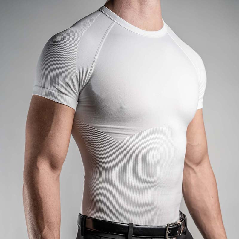 Gymonster Body Building Posture Corrector Undershirt Crew Neck