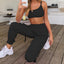 Cropped Two Piece Pants Sexy Tracksuit