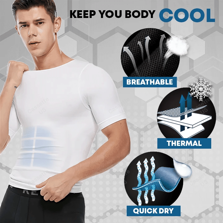Summer Limited Time Men Shaper Cooling shirt