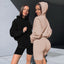 Fashion Streetwear Sports Suits Hoodie+Shorts 2Pcs
