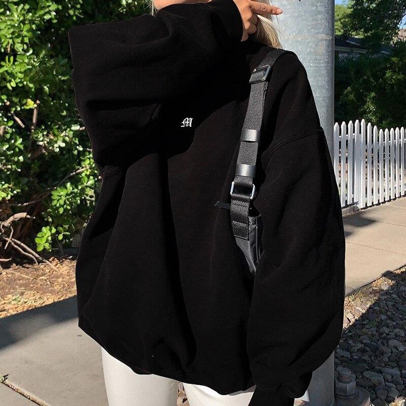 Simple Long Sleeve Loose Sweatshirts