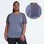 Large Sports Short Sleeve shirt Women Mesh Fitness Suit Top