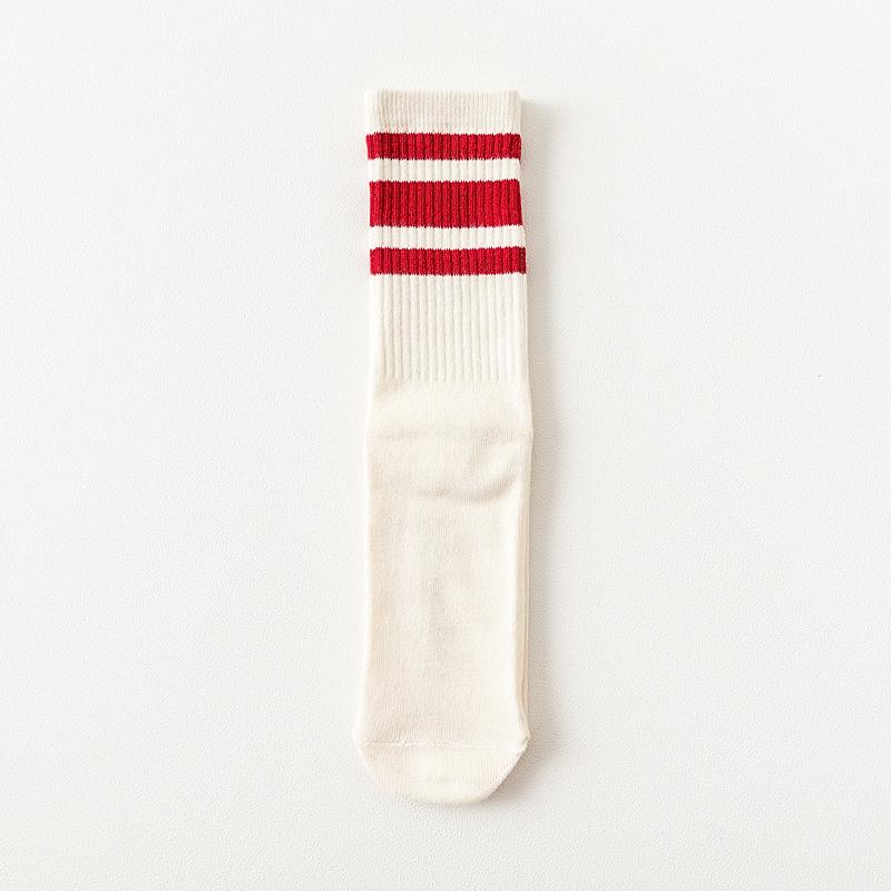 Elastic Cotton College Style Socks