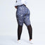 Large code Printed Yoga Pants Bare Peach Hips