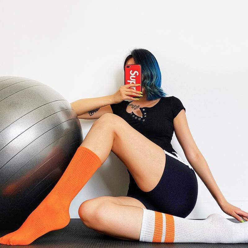 Left Right Asymmetric Neutral Leisure Sports Skateboard Socks