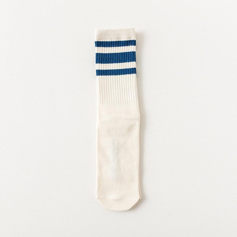 Elastic Cotton College Style Socks