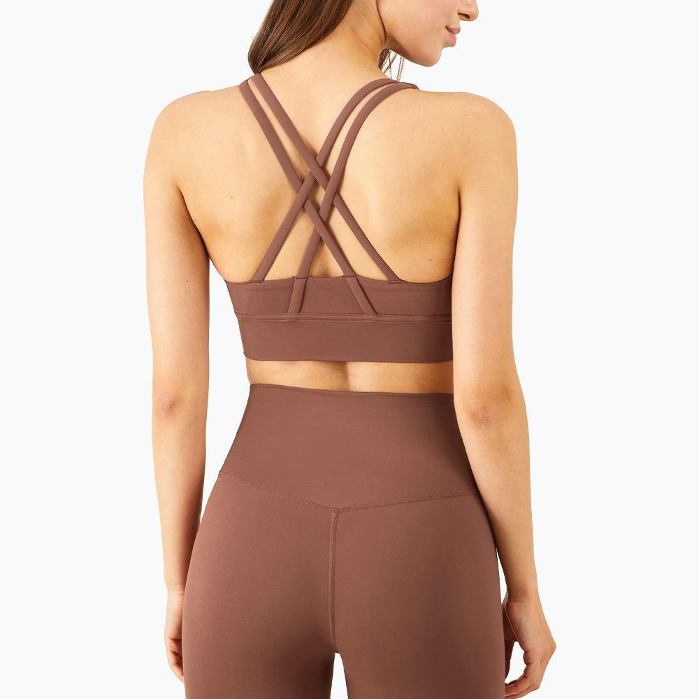 Medium Support Nude Yoga Sport Bra