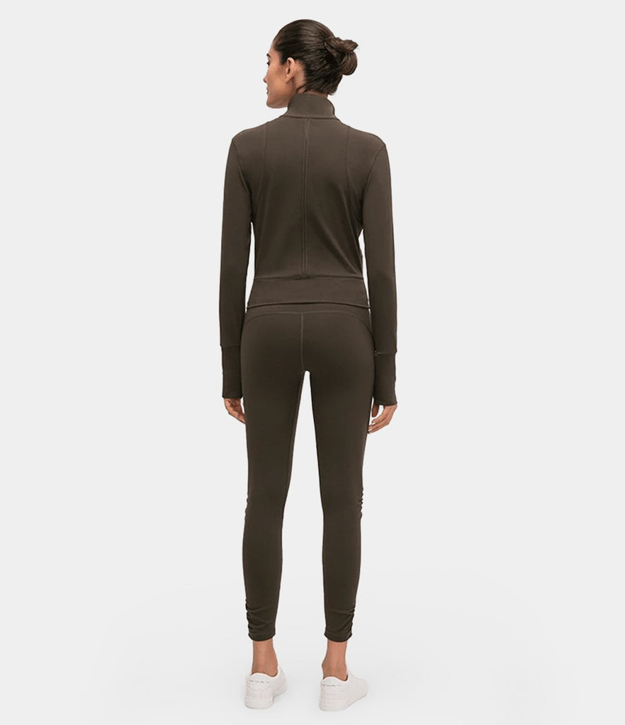 Zipper Long Sleeve Sports Top