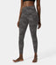 High Waisted Camo Waistband Pocket Leggings