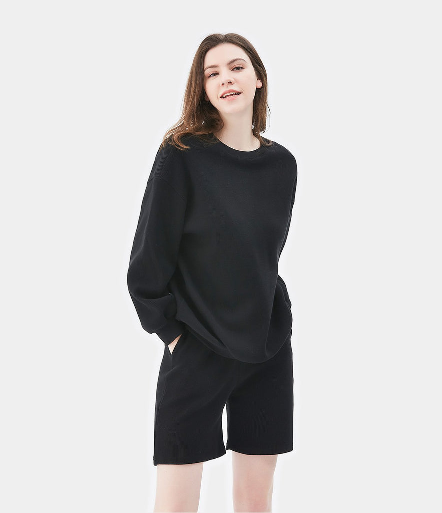 Sweatshirt Shorts Loungewear Set