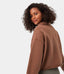 Solid Color Polo Sweatshirt