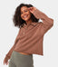 Solid Color Polo Sweatshirt